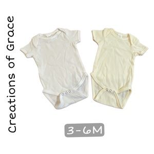 Baby unisex onesies, Creations of Grace 3-6M (12-17 LBS) 100% Cotton